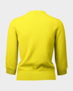 Rundhalsausschnitt Strickjacke mit Tailierter Schnitt