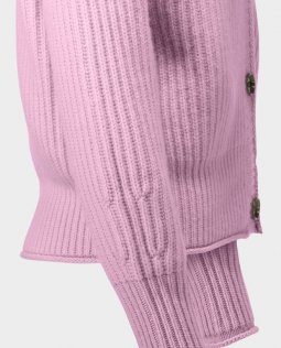 V-Ausschnitt Strickjacke mit Kastiger Schnitt