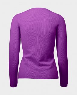 Rundhalsausschnitt Pullover mit Tailierter Schnitt